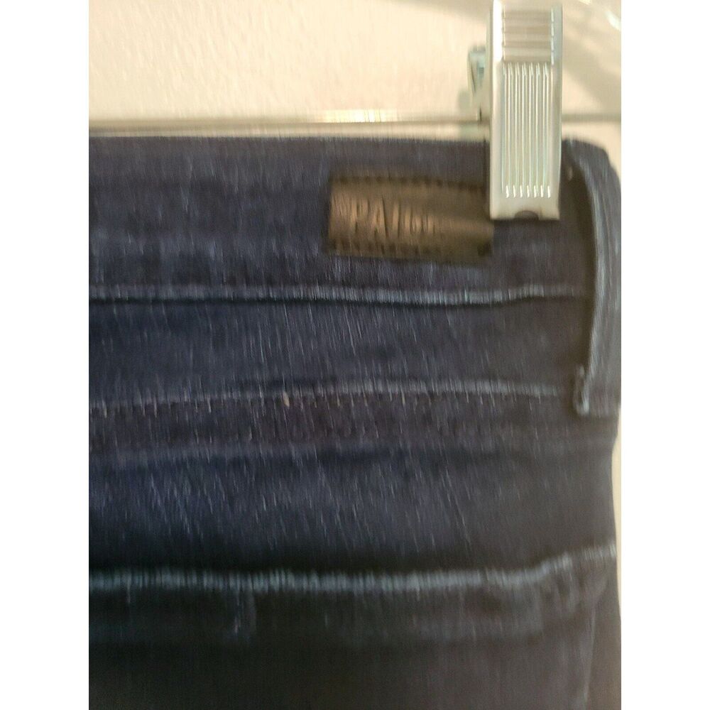 New women's sz 24 /00 Paige light flare dark navy denim pocketed jeans - Picture 5 of 6